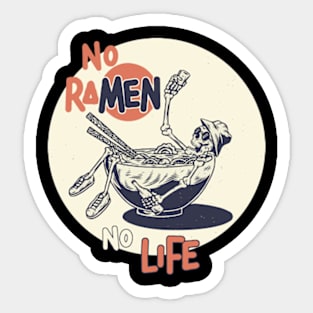 No ramen no life Sticker